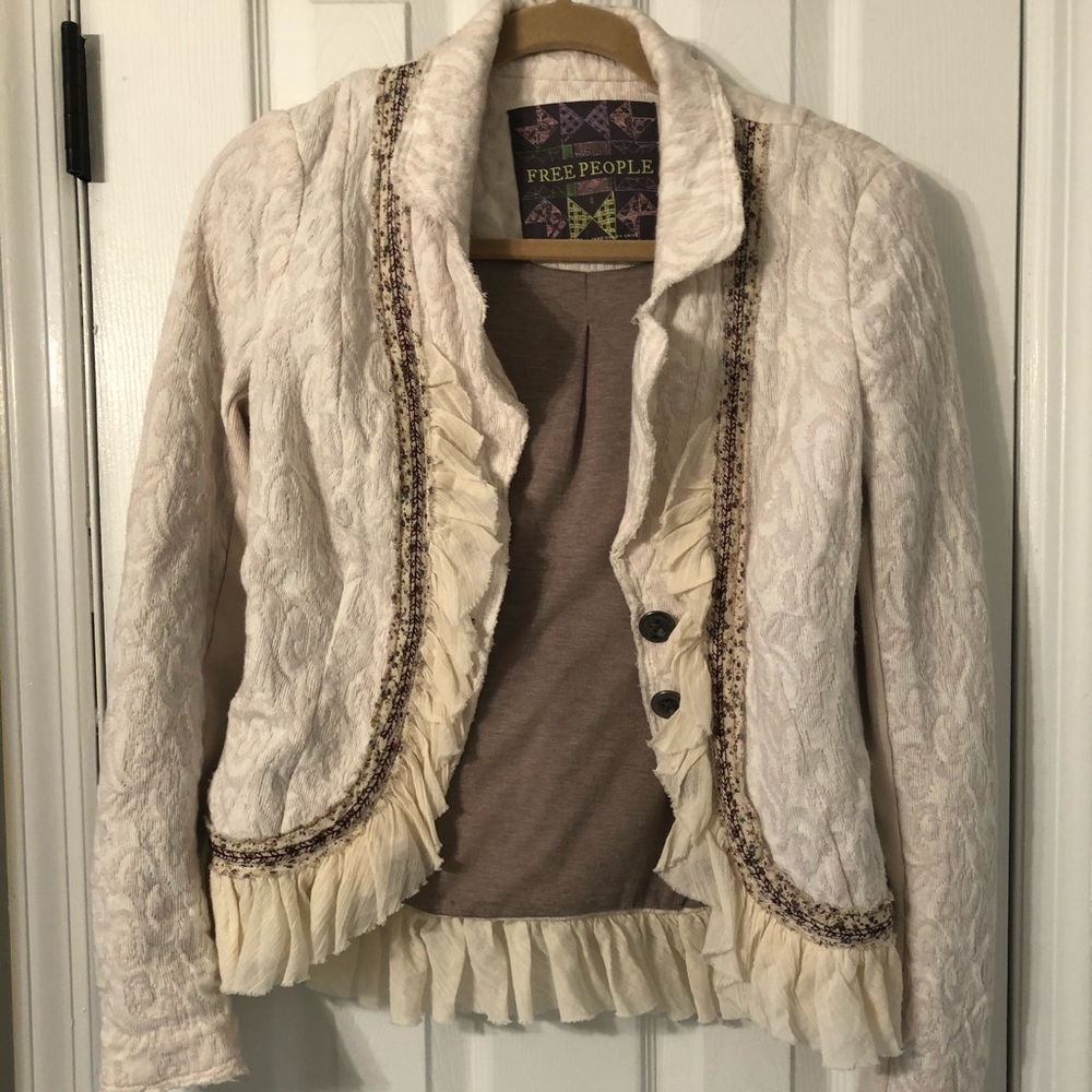 Free people Ivory blazer